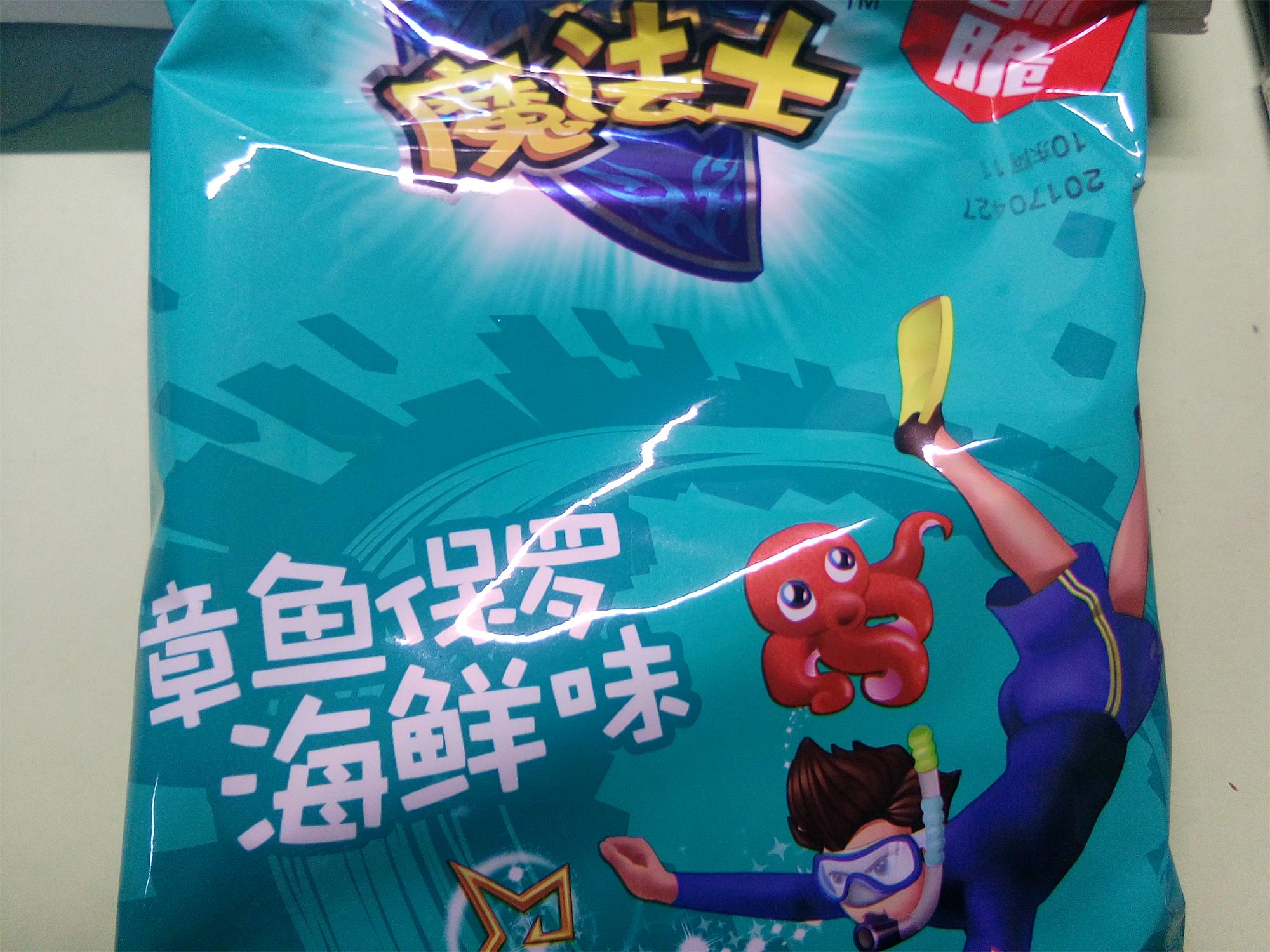 魔法师干脆面章鱼保罗海鲜味 再来一包不予兑换 1/包 数量